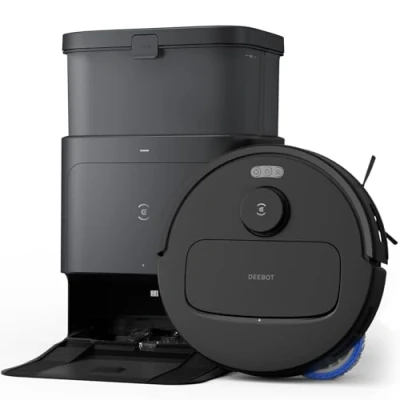 Abbildung von ECOVACS DEEBOT N30 PRO Omni Saugroboter mit Wischfunktion, 10.000 Pa Saugleistung, ZeroTangle 2.0 Technologie, TruEdge Kantenreinigung, 60℃ Heißwasser Wischmopp Reinigung