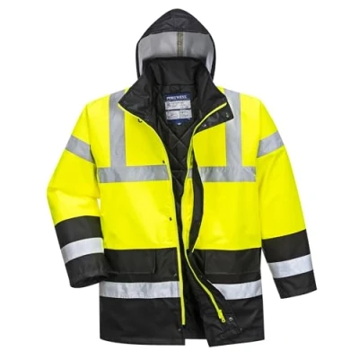 Abbildung von Portwest Warnschutz Kontrast Traffic Jacke, Größe: L, Farbe: Gelb/Schwarz, S466YBRL