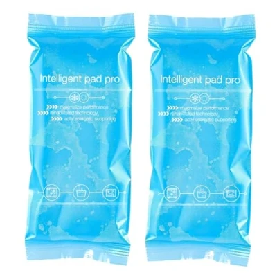 Abbildung von 2x Kaltkompressen MADE IN GERMANY Kühlpads Set, blau mit Kühlkissen 29x12 cm Vielseitige Kühl und Warmkissen, nutzbar als Kalt oder Warmkompresse sowie Gelkissen