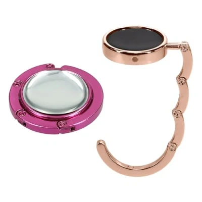 Abbildung von kwmobile Taschenhalter für Tisch 2X Faltbare Antirutsch Handtaschenhalter Haken Taschen Aufhänger Geschenkidee Gadgets Frauen Taschenhaken Set