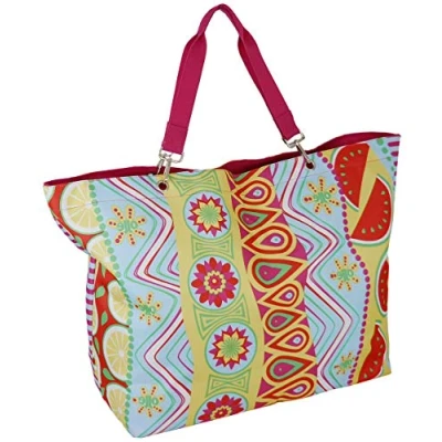 Abbildung von JENNIFER JONES Badetasche XXL Familie 62 x 22 42 cm mit Reißverschluss Bunt