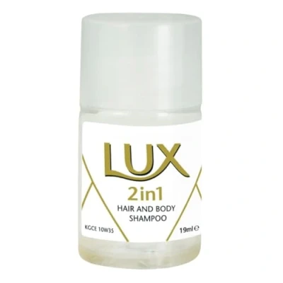 Abbildung von Lux Professional, 2in1 Duschgel und Shampoo, Körperpflege für Hotel &amp; Pension, Hotelpackung 50 x 19 ml (Mini)