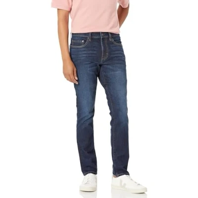 Abbildung von Amazon Essentials Herren Stretchjeans, Skinny Passform, Indigo Waschung, 36W / 33L