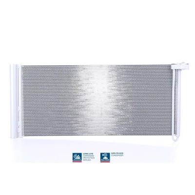 Abbildung von NISSENS 940358 Klimakondensator mit Trockner Aluminium 745 R 134a PORSCHE: Panamera