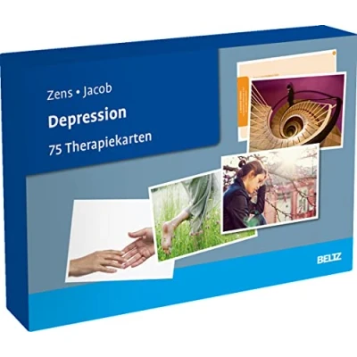 Abbildung von Depression: 75 Therapiekarten. Kartenset mit Karten in stabiler Box, 32 seitigem Booklet. Kartenformat 16,5 x 24 cm. (Beltz Therapiekarten)