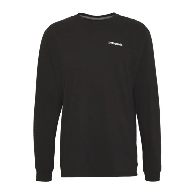 Abbildung von Patagonia LOGO Responsibili TEE Langarmshirt, Herren, Größe: Medium, Black
