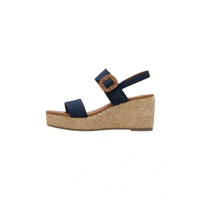 Abbildung von Marco Tozzi Keilsandalette, Damen, Größe: 40, Navy Schuhe