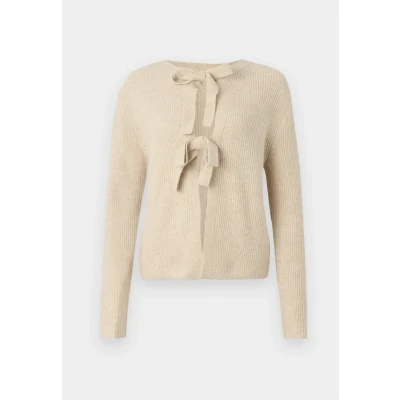 Abbildung von Pieces Pcsilly Reversible TIE Strickjacke, Damen, Größe: XS, White pepper/melange
