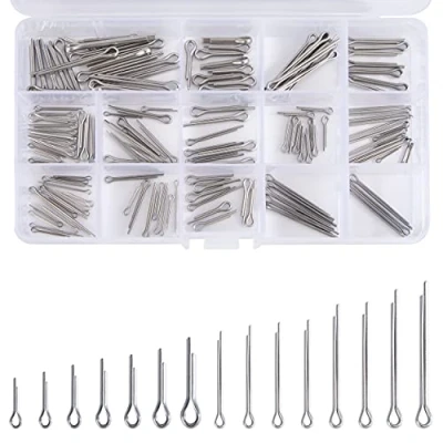 Abbildung von QIMEI SHOP Splinte Set Edelstahl Sortiment Splint Sicherungssplint Assortment Kit M1 M1.5 M2 M2.5 M3 mit Aufbewahrungsbox 15 Größen 150 Stück