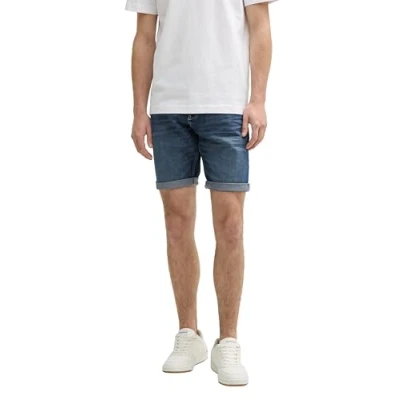 Abbildung von TOM Tailor JOSH Regular Jeans Shorts, Herren, Größe: 40, Used dark stone blue denim