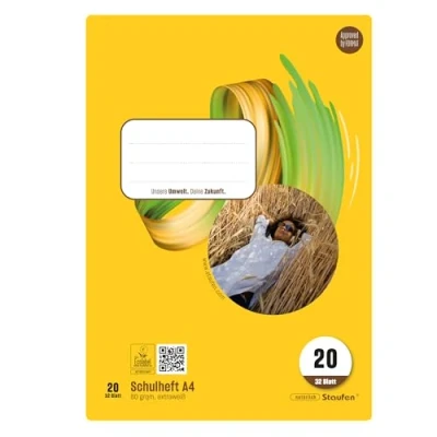 Abbildung von Staufen Style Schulheft 5 Hefte je 32 Blatt, DIN A4, Lineatur 20 (blanko), 80 g/m² Papier