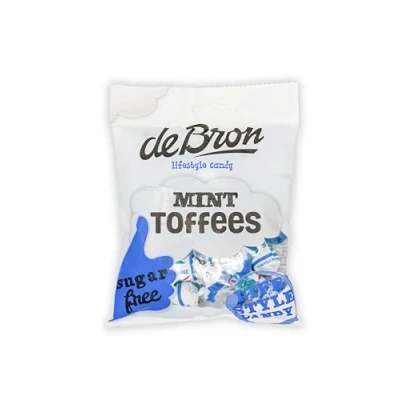 Abbildung von De Bron Mint Toffee zuckerfrei 90g