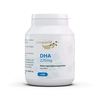 Abbildung von vitaworld Omega DHA, 220 mg DHA und 50 EPA pro Kapsel, 120 Kapseln