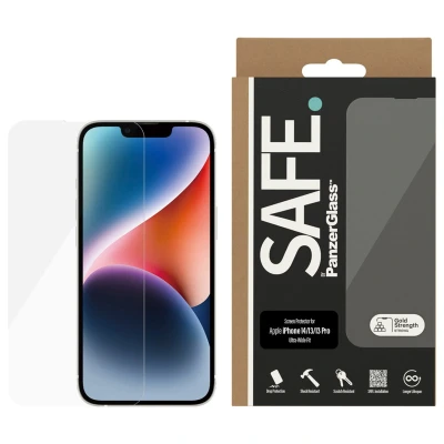 Abbildung von Apple iPhone 14 Panzerglas PanzerGlass SAFE Ultra Wide Fit Screenprotector Displayschutz für das / 13 Pro