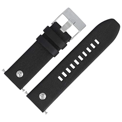 Abbildung von Diesel Uhrenarmband 24mm Leder Schwarz DZ 7256