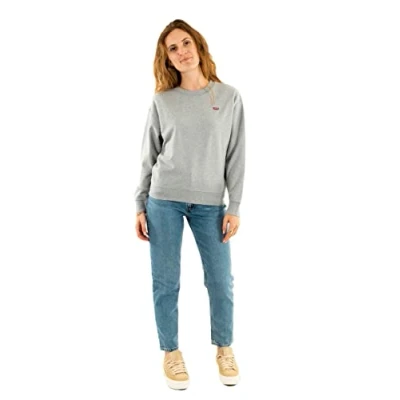 Abbildung von Levi&#039;s Standard CREW Sweatshirt, Damen, Größe: XS, Starstruck heather grey