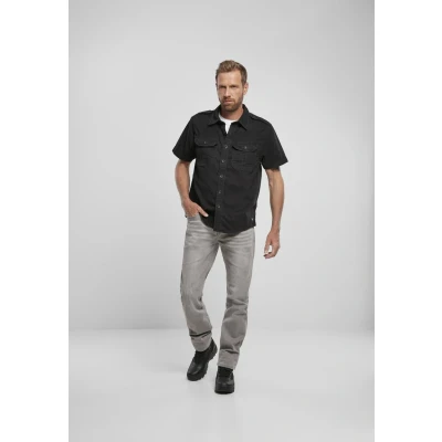 Abbildung von Brandit Vintage Hemd, Herren, Größe: 5XL, Black