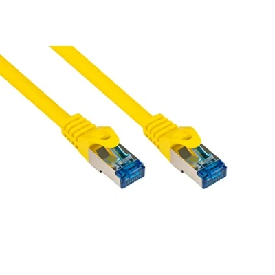 Abbildung von Patchkabel, Cat. 6A, S/FTP, PiMF, halogenfrei, 500MHz, gelb, 0,5m, Good Connections®