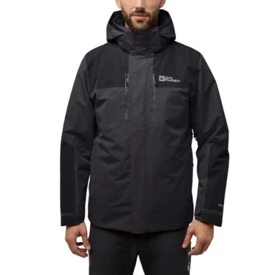 Abbildung von Jack Wolfskin Jasper 3IN1 JKT M Regenjacke / wasserabweisende Jacke, Herren, Größe: Small, Phantom