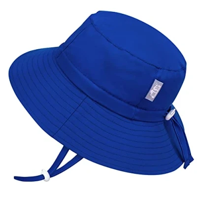 Abbildung von Jan &amp; Jul Wasserabweisender Baby Fischerhut für Jungen (M: 6 24 Monate, Marineblau)