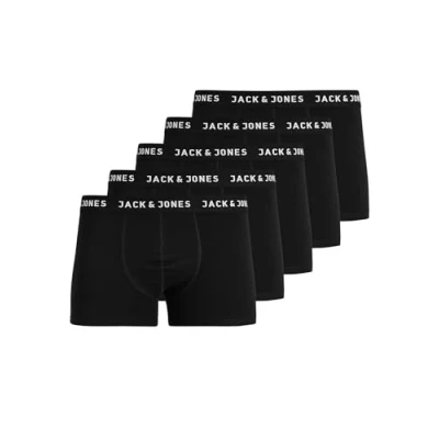 Abbildung von Jack &amp; Jones Junior Jachuey Trunks JNR 5 PACK Panties für Kinder, Größe: 140, Black