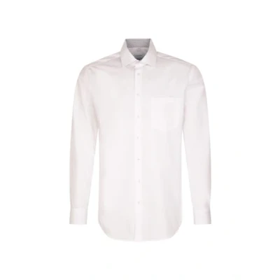 Abbildung von Seidensticker Herren Mens Regular Patch Longsleeve Hemd, Weiß(153480), 44 EU