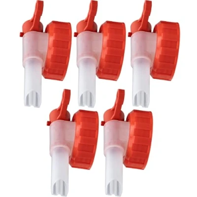 Abbildung von ISOLATECH SABEU Fluxx 5Stk. AH 13/45 HF Auslaufhahn für 2L und 3L Kanister mit DIN 45 Gewinde außen 41,0mm Lebensmittelecht Umfüllen ohne Gluckern
