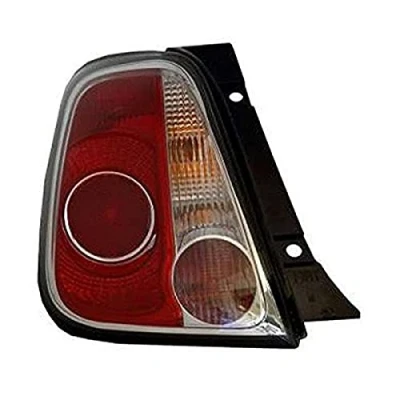 Abbildung von MAGNETI MARELLI 714027040787 Rückleuchte links PY21W, RY10W, P21W schwarz mit Lampenträger FIAT: 500 Hatchback