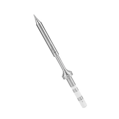 Abbildung von 7 Arten Mini Rostfreier Stahl Lötkolbenspitze Ersatz für TS100 Tragbarer Außenbereich Lötkolben Kit (TS I) Silber