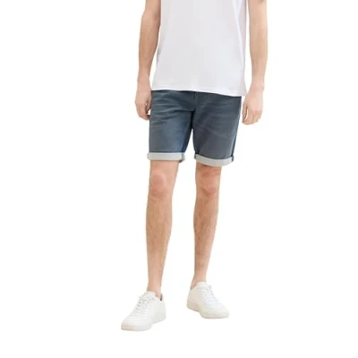 Abbildung von TOM Tailor JOSH Jeans Shorts, Herren, Größe: 40, Dark stone blue grey denim