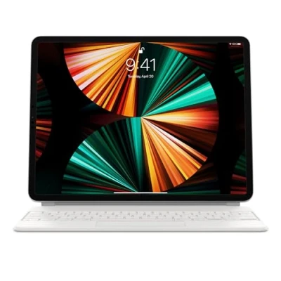 Abbildung von Apple Magic Keyboard (für iPad Pro 12.9 zoll 3 6. Gen, Air 13 M2) (QWERTY US) Weiß (Generalüberholt)