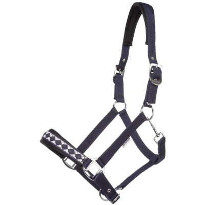 Abbildung von Kavalkade Perlon Halfter Classic Navy Pony