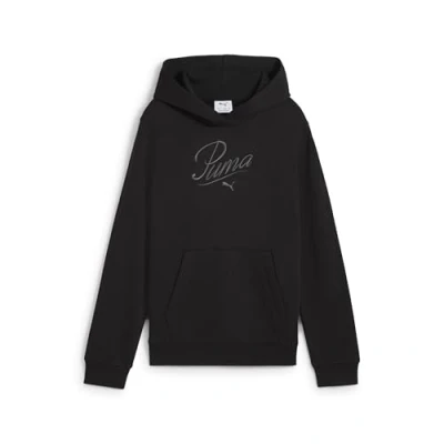 Abbildung von PUMA Mädchen ESS Script Hoodie TR G Kapuzenpullis, Black, 164