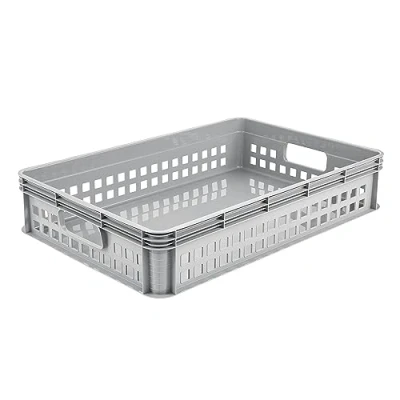 Abbildung von keeeper Transportkorb, Stapelbar, Polypropylen, 22 l, Robert, Nordic Grey