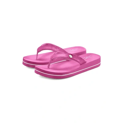 Abbildung von Venice Beach Badezehentrenner, Sandale, Pantolette, Badeschuh ultraleicht mit Glitzerband VEGAN