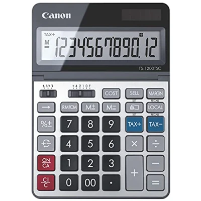 Abbildung von Canon TS1200TSC Tischrechner, 12 stellig, grau/schwarz