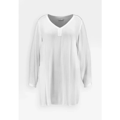 Abbildung von Kaffe Curve V NECK Tunika, Damen, Größe: 52, Chalk