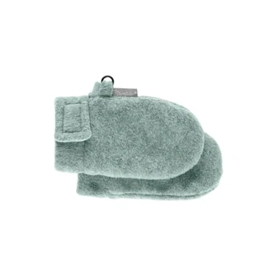 Abbildung von Sterntaler Fäustlinge ohne Daumen aus Microfleece Unisex Baby und Kinder Handschuhe mit Klettverschluss wärmendem Futter steingrün, 1