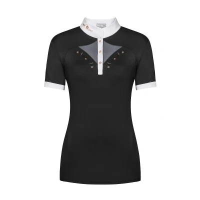 Abbildung von Fair Play Turniershirt Cathrine Rosegold Kurze Ärmel Schwarz/Weiß 40