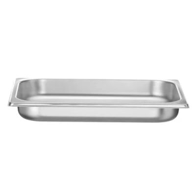 Abbildung von HENDI Gastronormbehälter, Temperaturbeständig von 40 bis 300C, Heissluftöfen Kühl und Tiefkühlschränken Chafing Dishes Bain Marie, perforiert, 2L, GN 1/2, 325x265x(H)40mm, Edelstahl 18/10