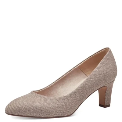 Abbildung von Tamaris Damen Pumps Textil Blockabsatz Vegan; ROSE GLAM, EU 41