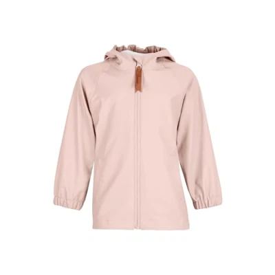 Abbildung von Sterntaler Regenjacke ungefüttert uni Kinder wasserdicht Mädchen Jacke mit verschweißten Nähten, Kapuze und reflektierenden Details robuste Regenbekleidung zartrosa, Größe 74