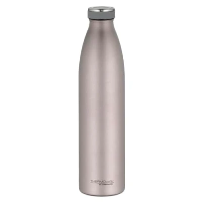 Abbildung von THERMOcafé by THERMOS TC BOTTLE rose mat 1,00l, Edelstahl Isolierflasche kohlensäurefest, 12h heiß 24h kalt, Auslaufsicher, für Schule, Unterwegs &amp; Büro