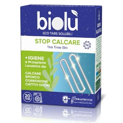 Abbildung von BIOLU Eco Tabs BTASC12 Additiv Stop Kalk Umweltfreundlich Anti frei Kunststoff 20 Code