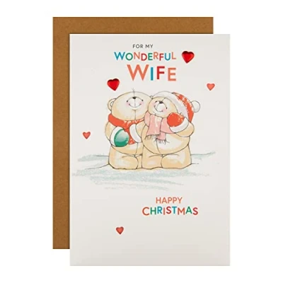 Abbildung von Hallmark Weihnachtskarte für Ehefrau Cute Forever Friends Winter Design, 25572399, mehrfarbig