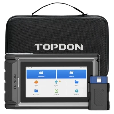 Abbildung von TOPDON OBD2 ArtiDiag800BT Diagnosegerät für alle Fahrzeuge, 28 Servicefunktionen, kostenloses Softwareupdate, kabellose Verbindung, Farbe Schwarz