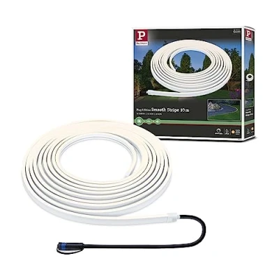 Abbildung von Paulmann 94681 Plug &amp; Shine LED Außenleuchte Stripe Smooth IP68 1m incl. 1x11 W dimmbar Weiß Kunststoff 3000 K