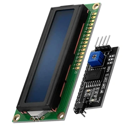 Abbildung von AZDelivery HD44780 16x2 LCD Modul Display Bundle mit I2C Schnittstelle 2x16 Zeichen kompatibel Arduino und Raspberry Pi inklusive E Book! (mit Blauem Hintergrund Weißen Zeichen)