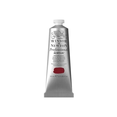 Abbildung von Winsor &amp; Newton 2320470 Professional Acrylfarbe in Künstlerqualität, hohe Farbbrillanz Deckkraft, Archivqualität, 60ml Tube Perylene Violett