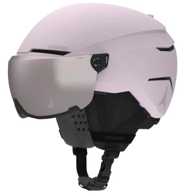 Abbildung von ATOMIC Savor Visor JR Skihelm mit Visier Lavender Größe S Für Kinder &amp; Jugendliche Max. Stoßdämpfung Active Aircon Belüftung Brille High End Verspiegelung